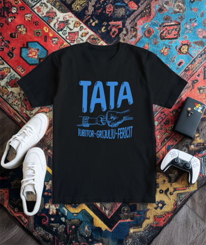 Tricou Femei, Barbati, Copii, Fata, Baiat, Unisex Personalizat Cadou Personalizat „Bătăie De Pumn” pentru Tata Iubitor și Grijuliu | Mesaje Emoționante pentru Familie [2]