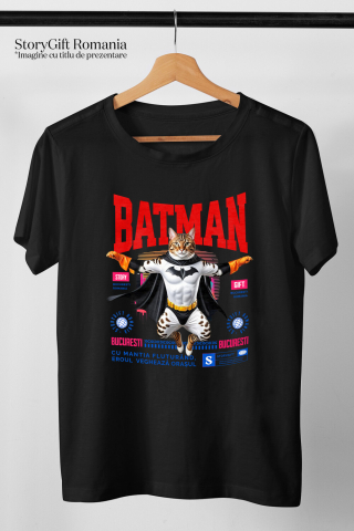Tricou Femei, Barbati, Copii, Fata, Baiat, Unisex Personalizat Pisica Bengal în Costum de Batman – Un Supererou Drăgălaș pentru Copii și Iubitorii de Animale [2]