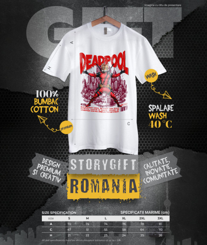 Tricou Femei, Barbati, Copii, Fata, Baiat, Unisex Personalizat Pisică Bengal în Costum Deadpool – Supererou Amuzant pentru Iubitorii de Animale [3]