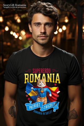 Tricou Femei, Barbati, Copii, Fata, Baiat, Unisex Personalizat Pisică Birman în Costum de Căpitan România – Cadou Personalizat pentru Iubitorii de Pisici [1]