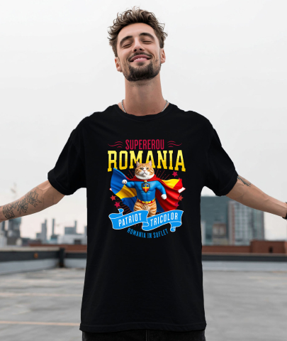 Tricou Femei, Barbati, Copii, Fata, Baiat, Unisex Personalizat Pisică Birman în Costum de Căpitan România – Cadou Personalizat pentru Iubitorii de Pisici [1]
