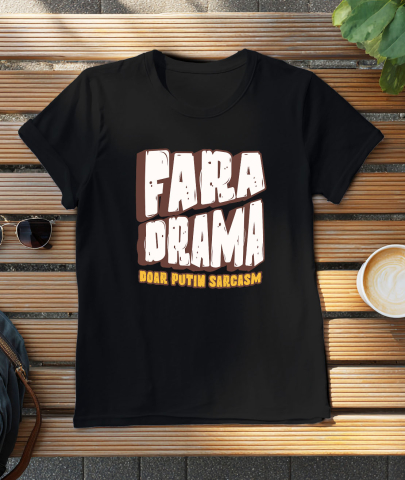 Tricou Femei, Barbati, Copii, Fata, Baiat, Unisex Personalizat Mesaj Haios „Fără Dramă, Dar Puțin Sarcasm” - Cadou Personalizat Vintage [2]