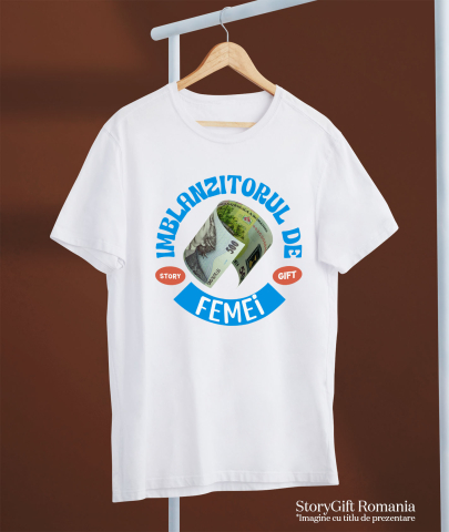 Tricou Femei, Barbati, Copii, Fata, Baiat, Unisex Personalizat Bancnota 500 Lei în Aer - Investiții Financiare și Succes [2]