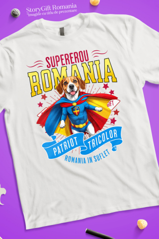 Tricou Femei, Barbati, Copii, Fata, Baiat, Unisex Personalizat Boxer în Costum de Căpitan România – Cadou Personalizat pentru Iubitorii de Câini [2]