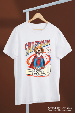 Tricou Femei, Barbati, Copii, Fata, Baiat, Unisex Personalizat Boxer în Costum Spider-Man - Cadou Personalizat pentru Copii și Familie [2]