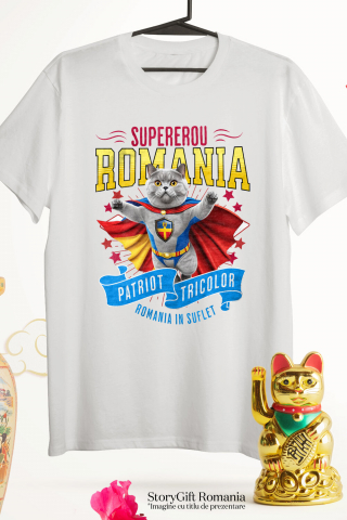 Tricou Femei, Barbati, Copii, Fata, Baiat, Unisex Personalizat British Shorthair Pisică În Costum de Căpitan România - Cadouri Personalizate pentru Familie și Prieteni [2]