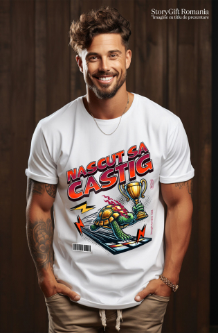 Tricou Femei, Barbati, Copii, Fata, Baiat, Unisex Personalizat broască țestoasă, cursă de broaște, trofeu campion, testudo câștigător, design amuzant curse, tricou personalizat țestoasă, cadou sportiv haios, țestoasă victorioasă, competiție amuzantă, viteză și răbdare [1]