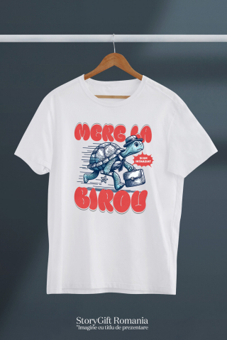 Tricou Femei, Barbati, Copii, Fata, Baiat, Unisex Personalizat Broască Țestoasă Grăbită – Servietă, Pălărie, Cravată, Muncă și Umor [2]