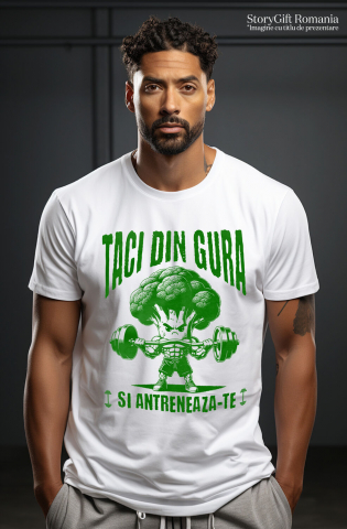 Tricou Femei, Barbati, Copii, Fata, Baiat, Unisex Personalizat Brocoli Puternic - Tricou Personalizat Motivațional pentru Sportivi și Prieteni [1]