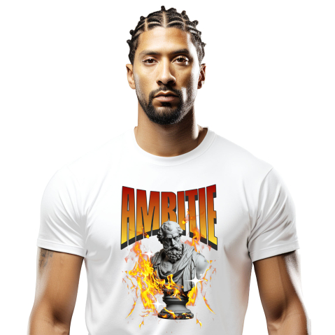 Ingeri Si Zei - Tricou Femei, Barbati, Copii, Fata, Baiat, Unisex Personalizat Bust Statuie Grecească cu Mesaj de Ambiție - Cadou Motivațional pentru Succes