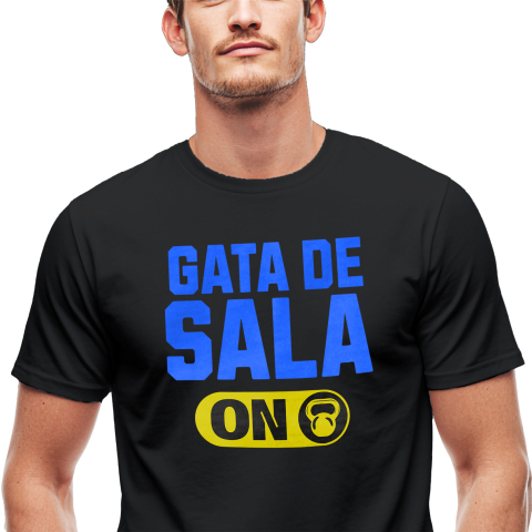 Tricou Femei, Barbati, Copii, Fata, Baiat, Unisex Personalizat Buton ON OFF Gantera Sport Motivational - Cadouri Personalizate pentru Familie, Copii și Tati