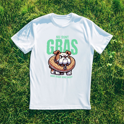 Tricou Femei, Barbati, Copii, Fata, Baiat, Unisex Personalizat „Câine Furios cu Gogoasă Glazurată – Cadou Personalizat Haios pentru Iubitorii de Câini și Amatorii de Umor” [2]