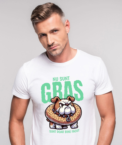 Tricou Femei, Barbati, Copii, Fata, Baiat, Unisex Personalizat „Câine Furios cu Gogoasă Glazurată – Cadou Personalizat Haios pentru Iubitorii de Câini și Amatorii de Umor” [1]