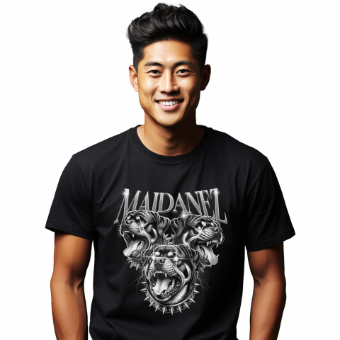 Tricou Femei, Barbati, Copii, Fata, Baiat, Unisex Personalizat Maidanez – Tricou Personalizat cu Câini Furioși și Ochi Strălucitori