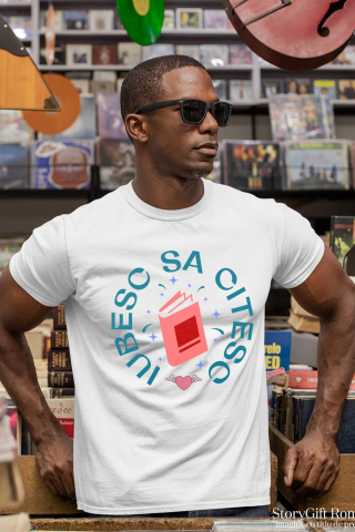 Tricou Femei, Barbati, Copii, Fata, Baiat, Unisex Personalizat Carte Colorată Magică pentru Copii | Iubesc Să Citesc [1]