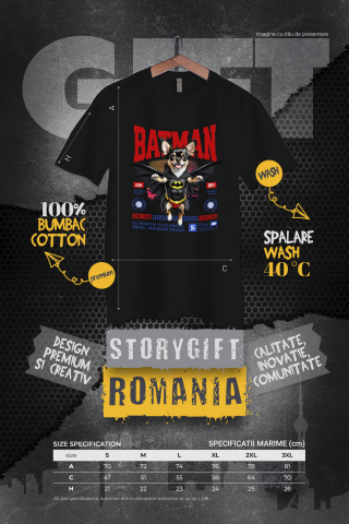Tricou Femei, Barbati, Copii, Fata, Baiat, Unisex Personalizat Chihuahua În Costum de Batman – Câine Supererou pentru Copii și Iubitorii de Animale [3]