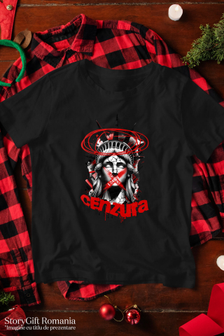 Tricou Femei, Barbati, Copii, Fata, Baiat, Unisex Personalizat Chip Statuia Libertății – Cadou Personalizat Cenzura New York Arta Modernă [2]