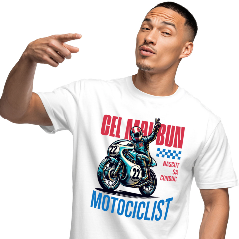 Tricou Femei, Barbati, Copii, Fata, Baiat, Unisex Personalizat Conducător Profesionist de Motocicletă – Curse, Sport și Pasiune [0]