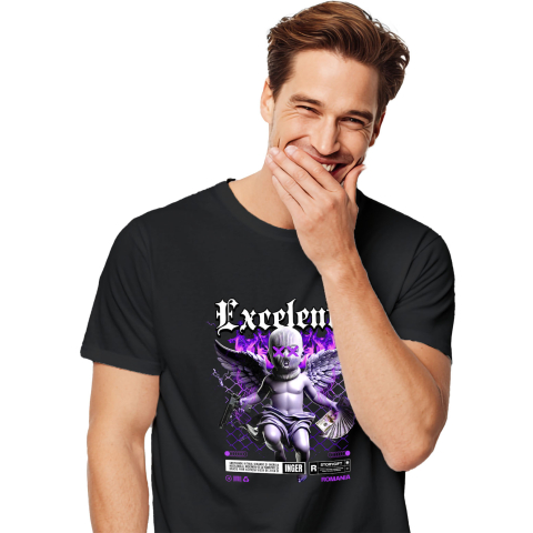 Ingeri Si Zei - Tricou Femei, Barbati, Copii, Fata, Baiat, Unisex Personalizat Statuie Copil cu Aripi și Bani - Cadou Motivațional pentru Excelență și Succes