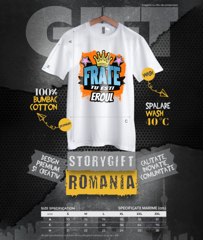 Tricou Femei, Barbati, Copii, Fata, Baiat, Unisex Personalizat Tricou Personalizat Frate – Design Graffiti și Coroană Regală [3]