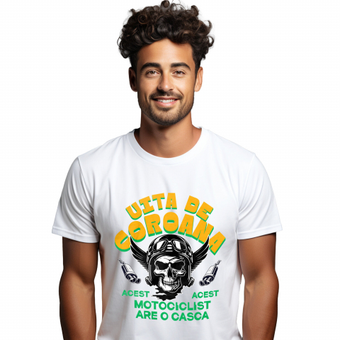 MOTOCICLETE - Tricou Femei, Barbati, Copii, Fata, Baiat, Unisex Personalizat Tricouri Personalizate Moto - Craniu cu Aripi, Rege pe Șosea