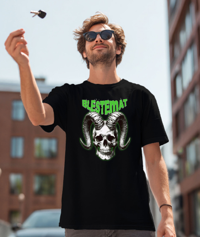 Tricou Femei, Barbati, Copii, Fata, Baiat, Unisex Personalizat Craniu Uman Mort cu Coarne Lung | Blestemat de Halloween [1]