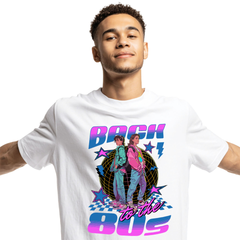 Retro - Tricou Femei, Barbati, Copii, Fata, Baiat, Unisex Personalizat Cuplu Adolescentă Stil Modern în Club – Back to the 80's Retro Vibe