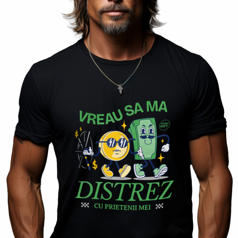 Tricou Femei, Barbati, Copii, Fata, Baiat, Unisex Personalizat Cuplu cu Monedă de Aur și Bancnotă Verde – Cadou Distractiv și Simbolic pentru Familie și Prieteni