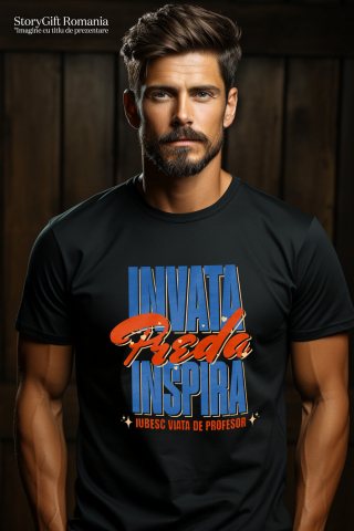 Tricou Femei, Barbati, Copii, Fata, Baiat, Unisex Personalizat Design Colorat cu Stele – Educație, Inspirație, Profesor Motivațional [1]