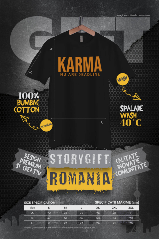 Tricou Femei, Barbati, Copii, Fata, Baiat, Unisex Personalizat „Cadouri personalizate cu zicale amuzante și glume despre karma și ghinion pentru familie și prieteni” [3]