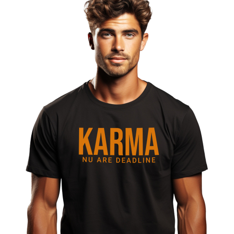 Tricou Femei, Barbati, Copii, Fata, Baiat, Unisex Personalizat „Cadouri personalizate cu zicale amuzante și glume despre karma și ghinion pentru familie și prieteni”