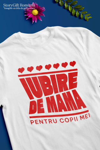 Tricou Femei, Barbati, Copii, Fata, Baiat, Unisex Personalizat Cadou Personalizat „Iubire de Mamă pentru Copii Mei” | Design Bizar Arhitect pentru Familie [2]