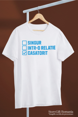 Tricou Femei, Barbati, Copii, Fata, Baiat, Unisex Personalizat Cadou Personalizat Căsătorie | Iubire și Familie | Intr-o Relație Căsătorit | Cadou Cuplu Fericit [2]
