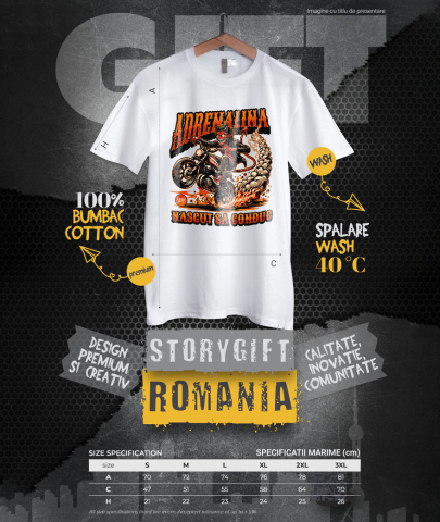 Tricou Femei, Barbati, Copii, Fata, Baiat, Unisex Personalizat Tricouri Personalizate Moto - Design Diavol Motociclist & Viteză Extremă [3]