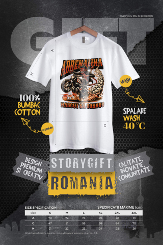 Tricou Femei, Barbati, Copii, Fata, Baiat, Unisex Personalizat Tricouri Personalizate Moto - Design Diavol Motociclist & Viteză Extremă [3]