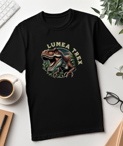 Tricou Femei, Barbati, Copii, Fata, Baiat, Unisex Personalizat Costum Dinozaur T-Rex Furios cu Colți – Roșu, Perfect pentru Copii și Familie [2]