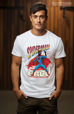 Tricou Femei, Barbati, Copii, Fata, Baiat, Unisex Personalizat Doberman Pinscher în Costum Spider-Man - Cadou Personalizat pentru Copii și Familie [1]