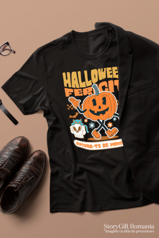 Tricou Femei, Barbati, Copii, Fata, Baiat, Unisex Personalizat Dovleac de Halloween Vesel | Halloween Fericit și Distracție pentru Toată Familia [2]