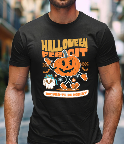 Tricou Femei, Barbati, Copii, Fata, Baiat, Unisex Personalizat Dovleac de Halloween Vesel | Halloween Fericit și Distracție pentru Toată Familia [1]