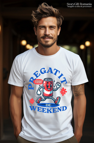 Tricou Femei, Barbati, Copii, Fata, Baiat, Unisex Personalizat „Doza de Suc Veselă Personalizată - Cadou Weekend pentru Alergare și Relaxare” [1]