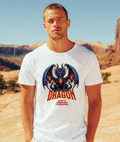 Tricou Femei, Barbati, Copii, Fata, Baiat, Unisex Personalizat Costum Dragon Albastru Legendă - Creatură Din Jocuri Animate [1]