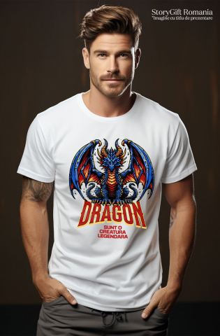 Tricou Femei, Barbati, Copii, Fata, Baiat, Unisex Personalizat Costum Dragon Albastru Legendă - Creatură Din Jocuri Animate [1]