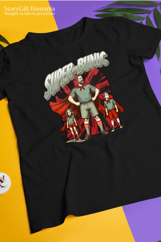 Tricou Femei, Barbati, Copii, Fata, Baiat, Unisex Personalizat Tricou Personalizat Super Bunic – Cadou Unic pentru Familie și Nepoți [2]