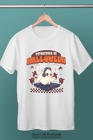Tricou Femei, Barbati, Copii, Fata, Baiat, Unisex Personalizat Costum Fantomă DJ pentru Halloween | Petrecere Muzicală de Halloween [2]