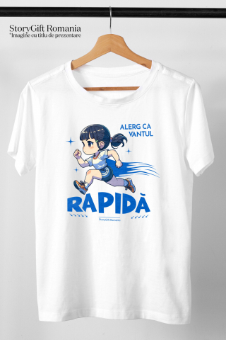 Tricou Femei, Barbati, Copii, Fata, Baiat, Unisex Personalizat Fată Alergătoare – Viteză, Maraton și Motivație Sportivă [2]