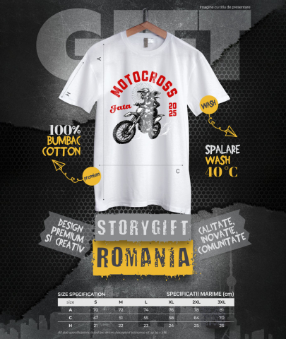 Tricou Femei, Barbati, Copii, Fata, Baiat, Unisex Personalizat Fată Motociclistă – Pasiune pentru Motocross și Adrenalină [3]