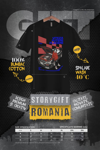 Tricou Femei, Barbati, Copii, Fata, Baiat, Unisex Personalizat Tricou Anime Auto – Fată cu Hanorac Roșu și Mașină Sport Puternică [3]