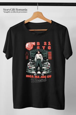 Tricou Femei, Barbati, Copii, Fata, Baiat, Unisex Personalizat Fată Anime – Ținută Stradală și Pasiune pentru Curse Ilegale [2]