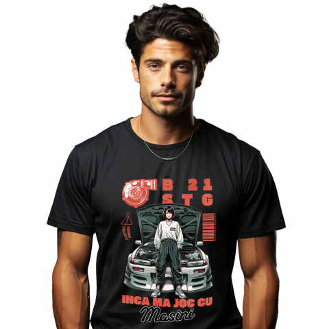 Tricou Femei, Barbati, Copii, Fata, Baiat, Unisex Personalizat Fată Anime – Ținută Stradală și Pasiune pentru Curse Ilegale