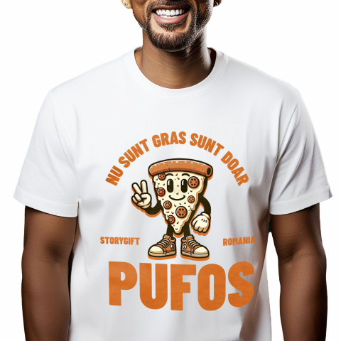 MANCARE - Tricou Femei, Barbati, Copii, Fata, Baiat, Unisex Personalizat Cadouri personalizate pentru iubitorii de pizza și fast food | Pizza cu sneakers și text amuzant